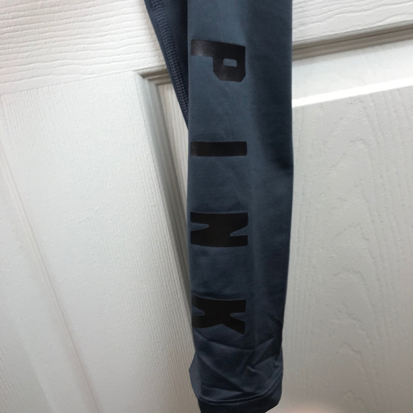 NWT Victoria's Secret PINK Cozy Leggings Gray - Picture 2 of 4